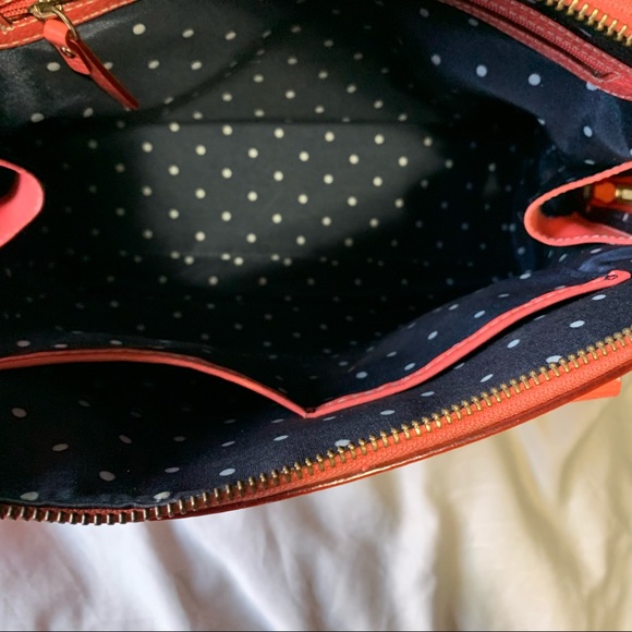 Kate Spade Wellesley Rachelle Coral Grain Satchel - Picture 10 of 11